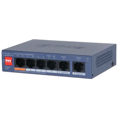 DH-CS4006-4ET2GT-60 4-портовый PoE коммутатор с функцией облачного управления