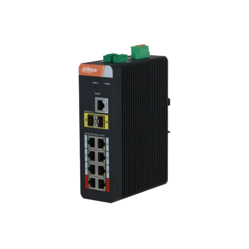 DH-IS4210-8GT-120 8-портовый промышленный гигабитный управляемый коммутатор с PoE