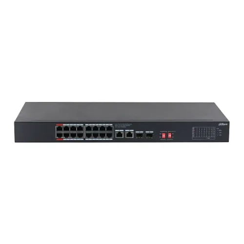 DH-S3220-16GT-240 16-портовый неуправляемый гигабитный коммутатор с PoE, уровень L2
